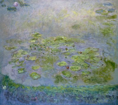 睡蓮 - クロード・モネ (1840-1926) の絵画、キャンバスに油彩 作： Claude Monet