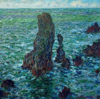 Les pyramides de Port-Coton（Port-Cの岩のピラミッド 作： Claude Monet