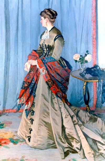 ガウディバート夫人、1868年 作： Claude Monet