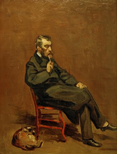 パイプを持つ男 作： Claude Monet