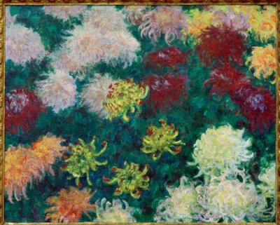 菊の山塊 作： Claude Monet