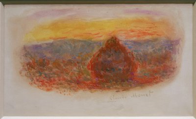 砥石、夕日 作： Claude Monet