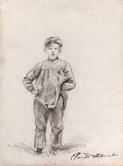 モネ - 田舎の少年 1857年 2013.985 作： クロード・モネ