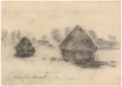 モネ - 小麦の山, 1891, 2013.986 作： クロード・モネ