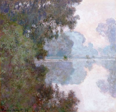 ジヴェルニー近くのセーヌ川の朝、1896年 作： Claude Monet