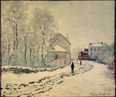 アルジャントゥイユの雪 作： Claude Monet