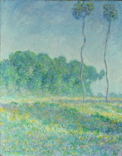 春の風景 作： Claude Monet
