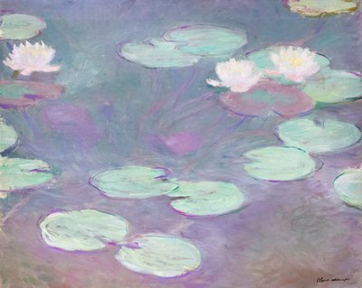 ピンクの睡蓮、クロード・モネ 作： Claude Monet