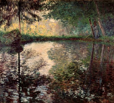 モンジェロンの池、c1876。 作： Claude Monet