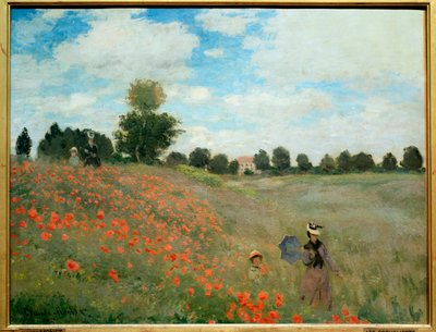 ポピー、アルジャントゥイユ近郊 作： Claude Monet