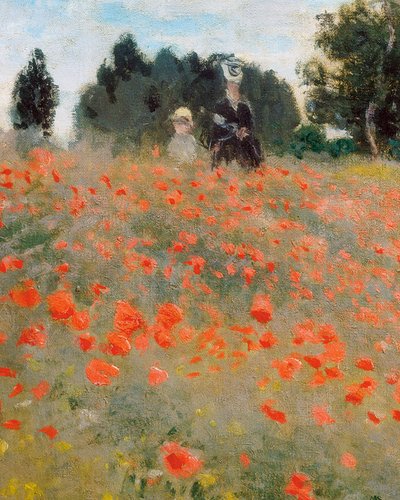 アルジャントゥイユ周辺のポピー（詳細）。クロード・モネ（1840-1926）の作品 作： Claude Monet