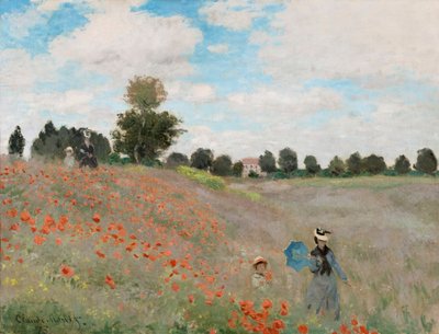 ポピーフィールド、1873 作： Claude Monet