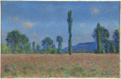 ケシ畑、ジヴェルニー、1890〜91年 作： Claude Monet