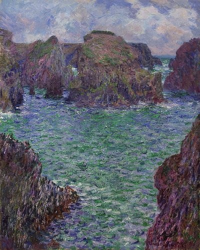 ポート＝グルファー、ベル＝イル。 1887 作： Claude Monet