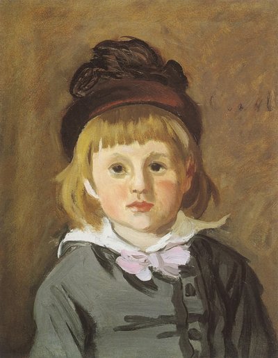 ジャン・モネの肖像、1872年頃。 作： Claude Monet