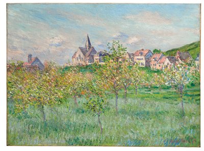ジヴェルニーの春、午後の効果、1885 作： Claude Monet