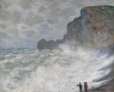 エトルタの荒天。 1883 作： Claude Monet