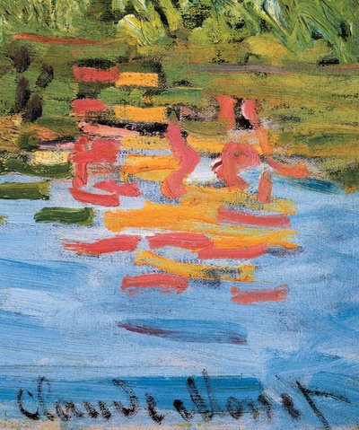 アルジャントゥイユのレガッタ、細部、1872年頃（油彩・キャンバス 作： Claude Monet