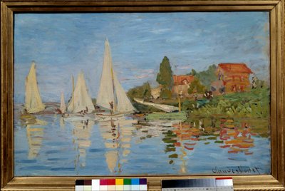 アルジャントゥイユのレガッタ 作： Claude Monet