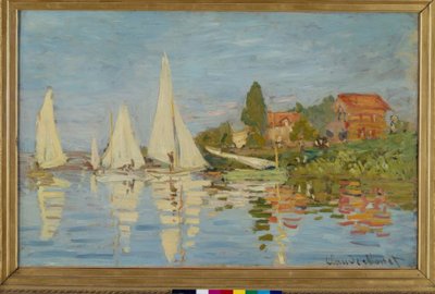アルジャントゥイユのレガッタ 作： Claude Monet