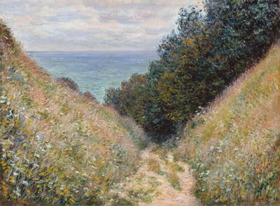 ラカヴェ、ロードヴィルの道 作： Claude Monet