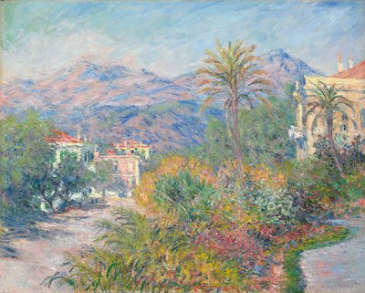 ボルディゲーラのローマ通り。ボルディゲーラのローマ道路、1884 作： Claude Monet