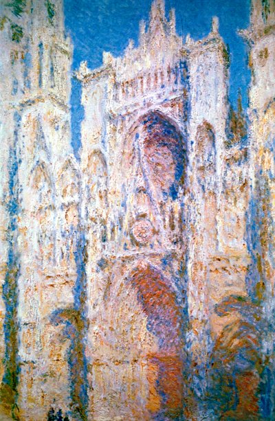 ルーアン大聖堂、ブルーとゴールドの調和、1894 作： Claude Monet