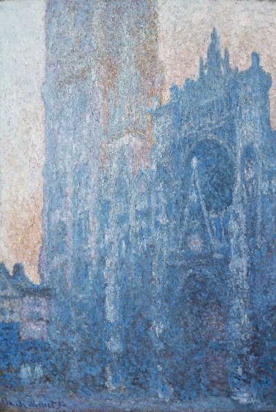 ルーアン大聖堂、ポータル、モーニングライト 作： Claude Monet