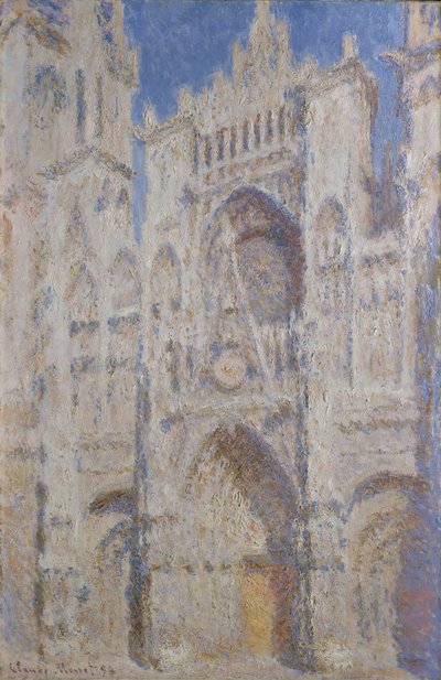 ルーアン大聖堂：ポータル（日光）、1894 作： Claude Monet