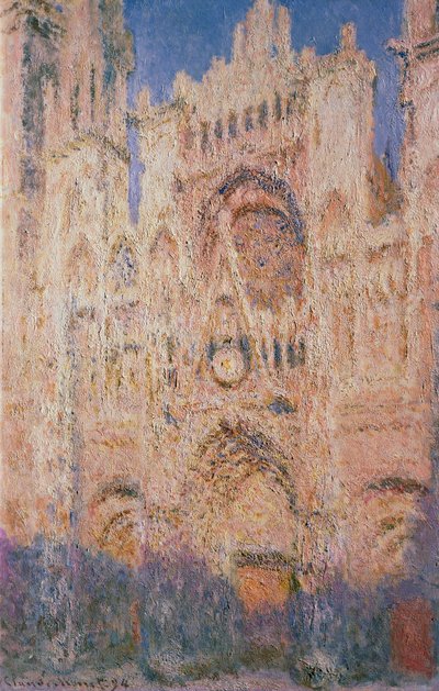 日没時のルーアン大聖堂、1892-1894年。 作： Claude Monet
