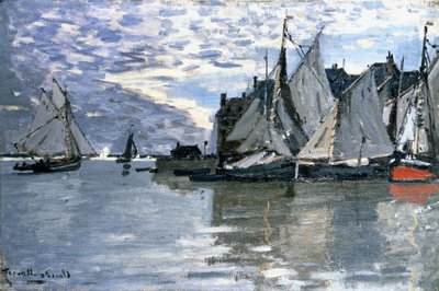 帆船、1864-1866年頃 作： Claude Monet
