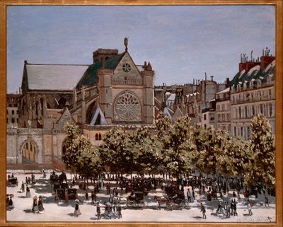 サンジェルマン・ラ・オーセロワ教会、パリ 作： Claude Monet