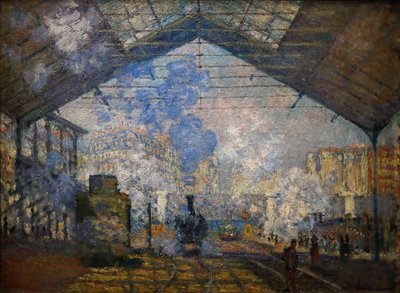 サン・ラザール駅 作： Claude Monet