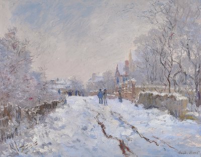 アルジャントゥイユの雪。 1875 作： Claude Monet