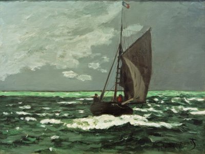 シースケープ：嵐 作： Claude Monet