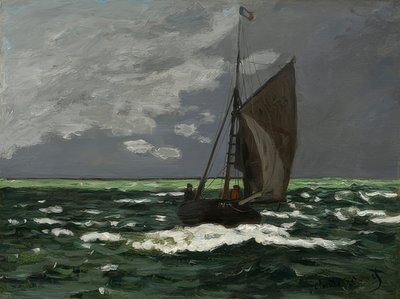 シースケープ、嵐。 1866 作： Claude Monet