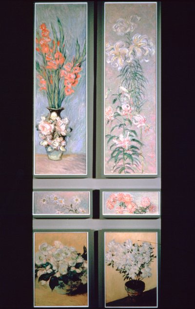 ドアパネルのセット、1884-1885 作： Claude Monet