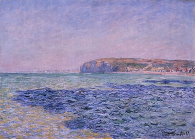 海の影。プールビルの崖 作： Claude Monet