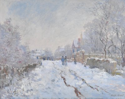 アルジャントゥイユの雪景色 作： Claude Monet