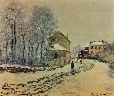 アルジャントゥイユの雪 作： Claude Monet