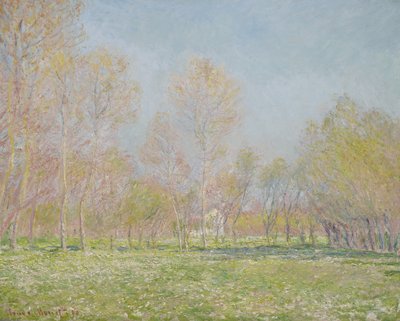 ジヴェルニーの春、1890年 作： Claude Monet