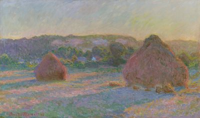 小麦の山 (夏の終わり) 作： Claude Monet