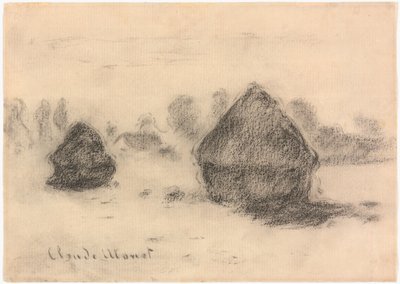 小麦の山 作： Claude Monet