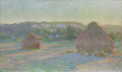 小麦の束、夏の終わり、1890-91 作： Claude Monet