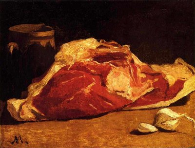 肉のある静物 作： Claude Monet