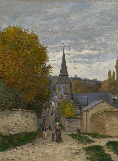 サントドレスのストリート。 1867 作： Claude Monet