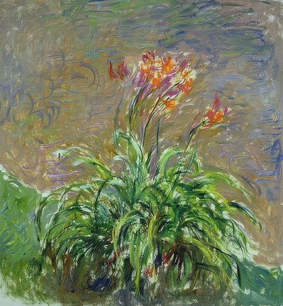 タリリエン（LesHémérocalles）。 1914-17 作： Claude Monet