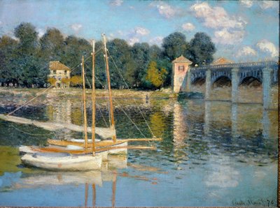 アルジャントゥイユ橋（油彩・キャンバス 作： Claude Monet
