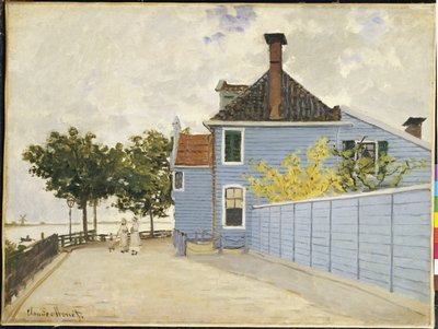 ブルーハウス、ザーンダム 作： Claude Monet