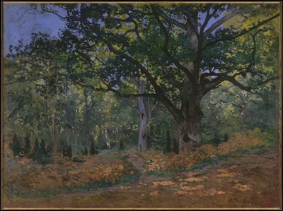 ボドマーオーク、フォンテンブローフォレスト、1865 作： Claude Monet